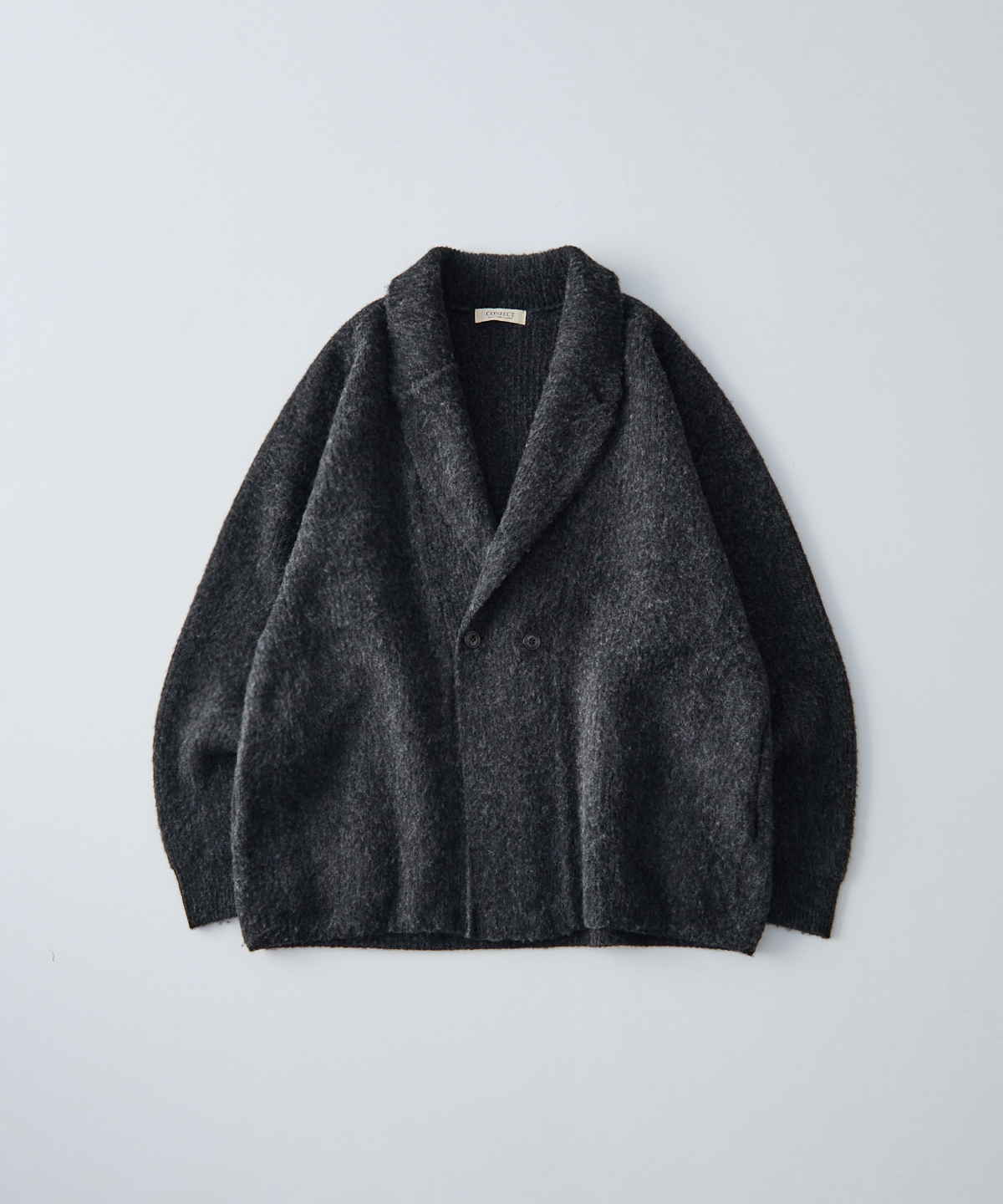 ウールカシミア チーゼル起毛ニット ジャケット｜nest Robe / CONFECT