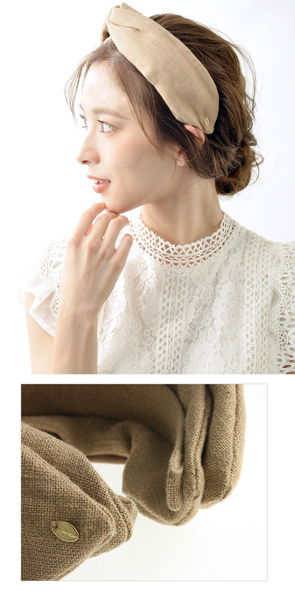 麻風クロスターバンカチューシャ HK-136 | ヘアアクセサリー