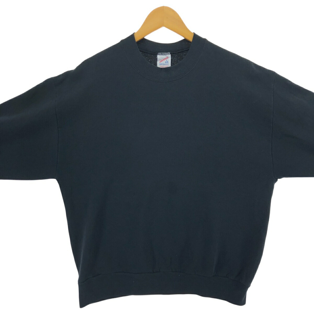 80's JERZEES ジャージーズ スウェット 無地 ブラック USA製 【公式通販】