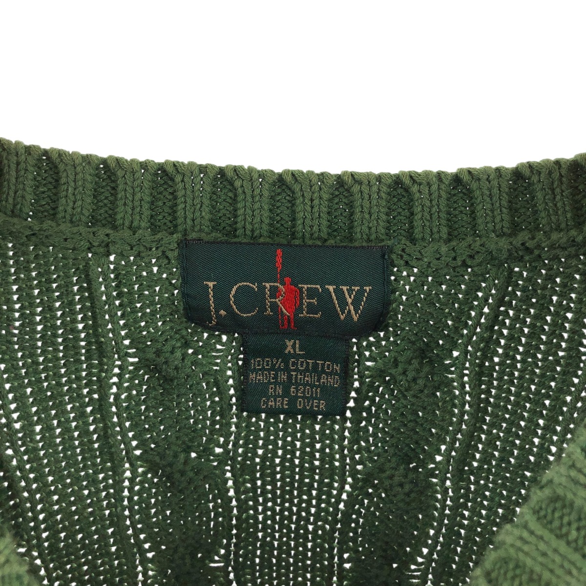 古着 90年代 ジェイクルー J.Crew ケーブル編み コットンニット