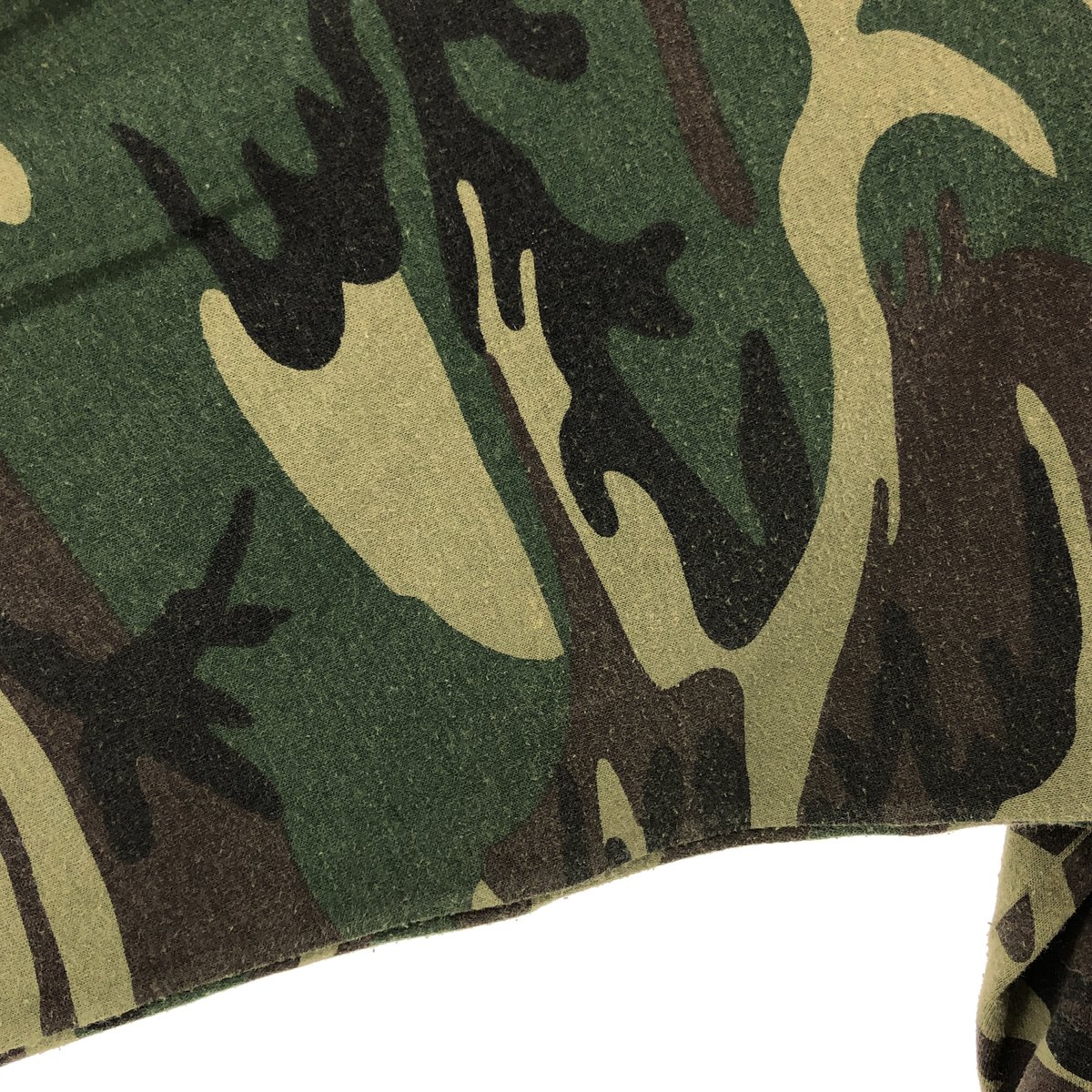 古着 CAMO GEAR COLLECTION 迷彩柄 ウッドランドカモ ロングTシャツ
