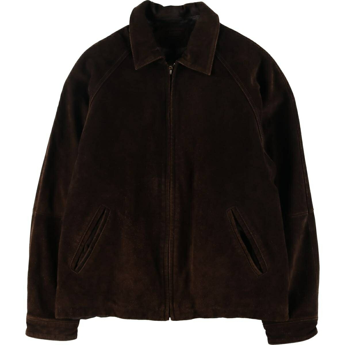 古着 WEATHER REPORT スエードレザージャケット メンズM相当