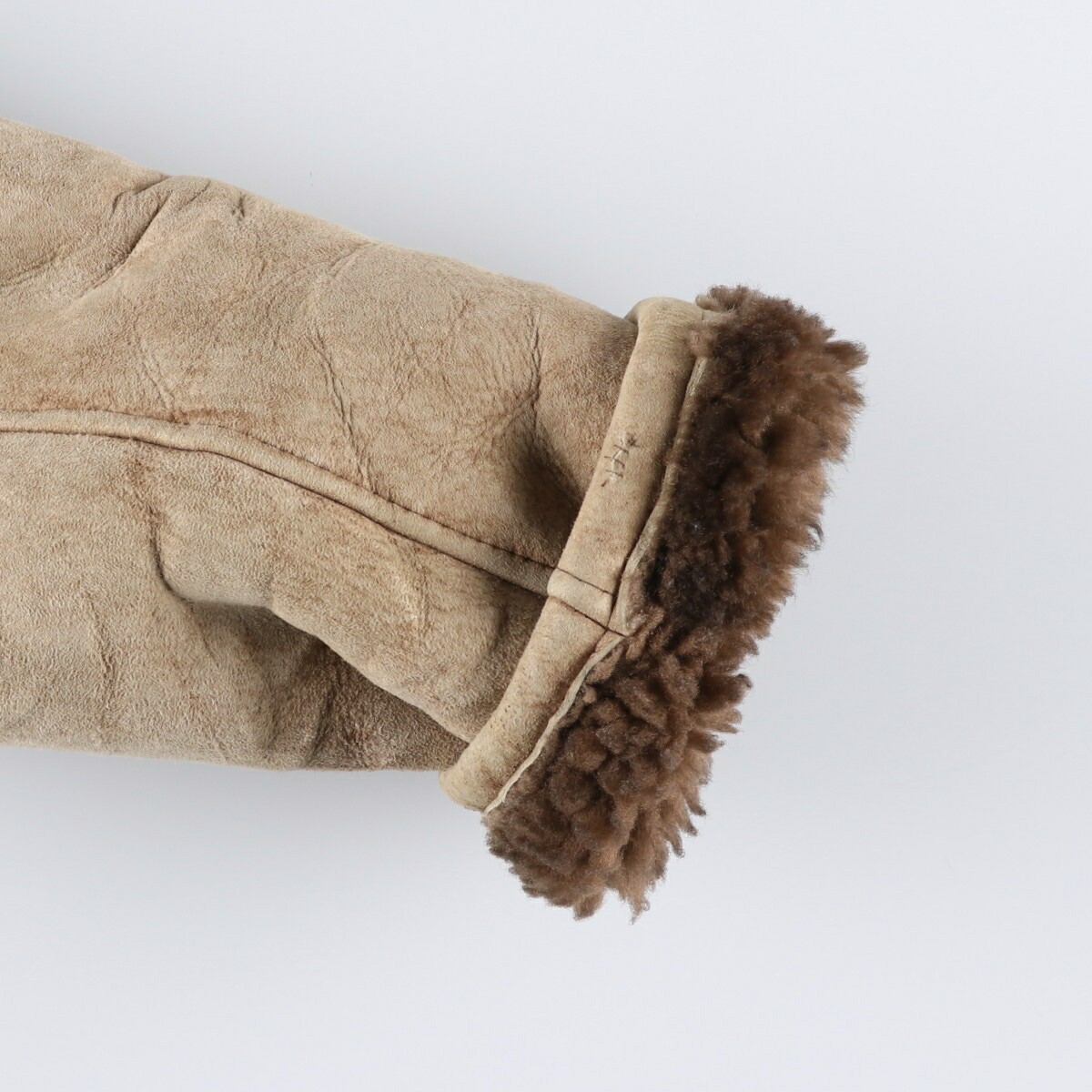 古着 Lawrence シープスキン ムートンランチコート USA製 メンズM相当