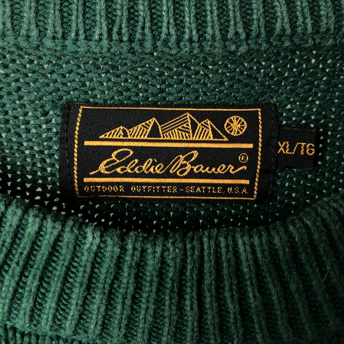 古着 80～90年代 エディーバウアー Eddie Bauer 黒タグ ニットセーター