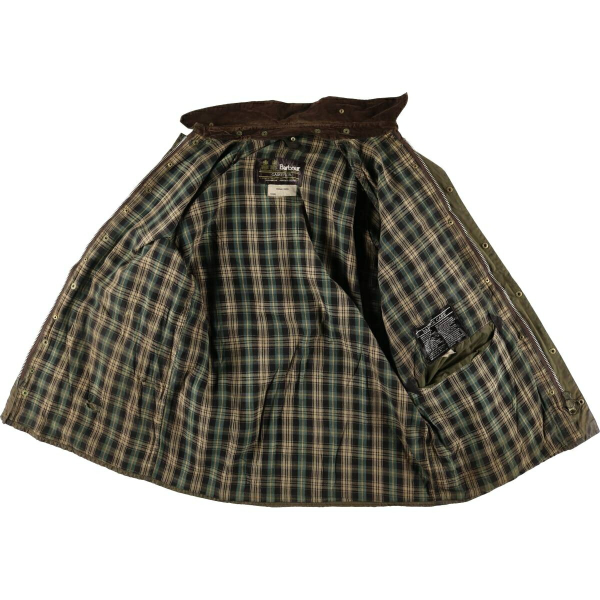 古着 80年代 バブアー Barbour GAMEFAIR ゲームフェアー 2ワラント