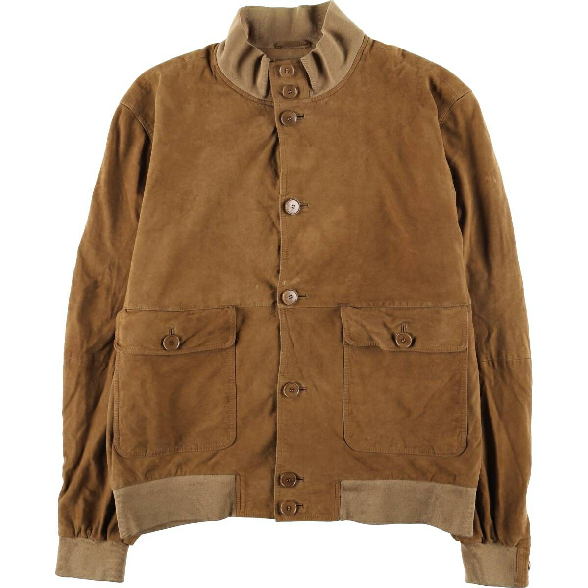 古着 ヒューゴボス HUGO BOSS バルスタージャケット スエードレザー