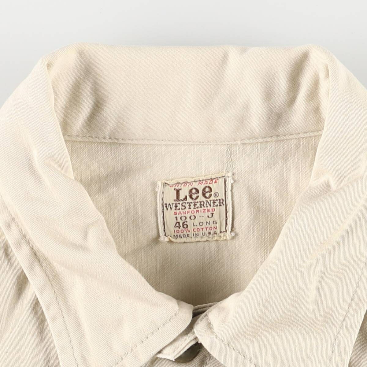 古着 60年代 リー Lee WESTERNER ウエスターナー 100-J コットン