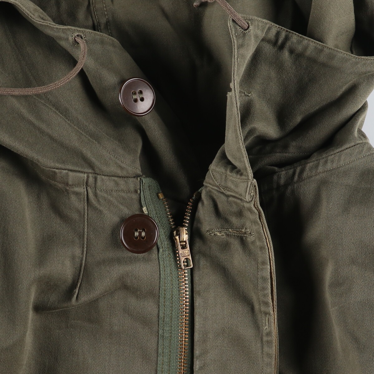 古着 80年代 フランス軍実品 M-64 ライナー付き フィールドパーカー