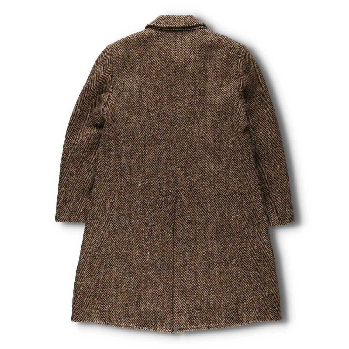 古着 アクアスキュータム Aquascutum ツイードコート カラーネップ