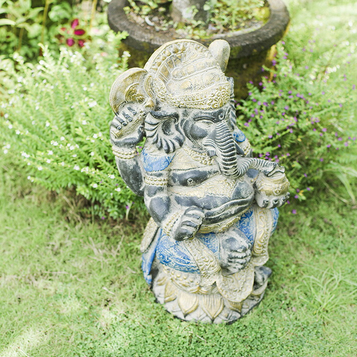 メディテーション ガネーシャ タイ涅槃仏 タイ 仏像 玄関 置物 大きい