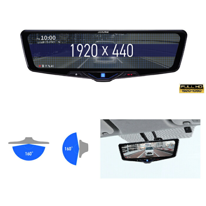 楽天市場】DVR-DM1246A-IC アルパイン ドライブレコーダー搭載12型