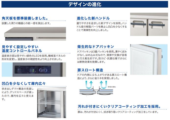 LRC-181PX フクシマガリレイ ヨコ型インバーター冷凍冷蔵庫｜テンポス
