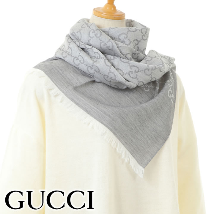 楽天市場】グッチ ストール GUCCI マフラー GG柄 ユニセックス 男女