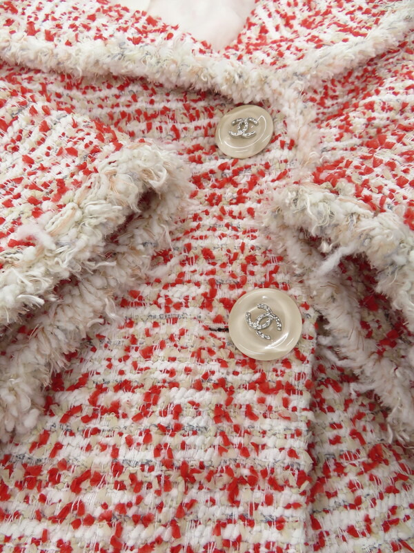 CHANEL】【2ピース】【フランス製】シャネル『ツイード スカートスーツ