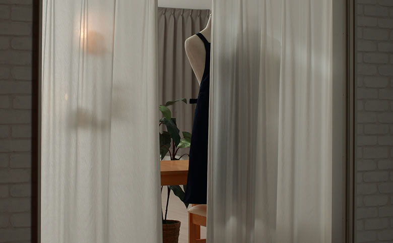 びっくりカーテン 95×211 両開き 薄手カーテン びっくりカーテン 95