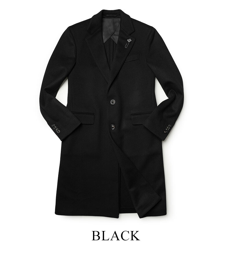 ラルディーニ カシミヤチェスターコート 44 グレー ラルディーニ