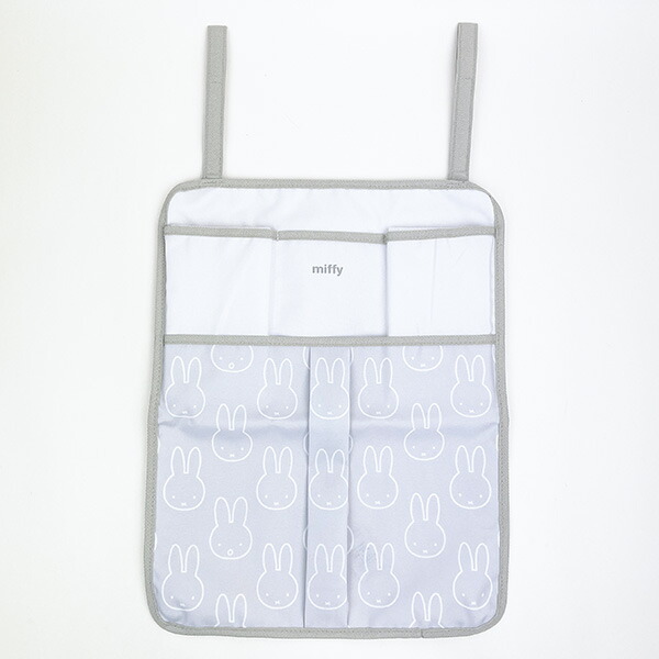 ミッフィー miffy マルチウォールポケット（フェイス） グレー インテリア