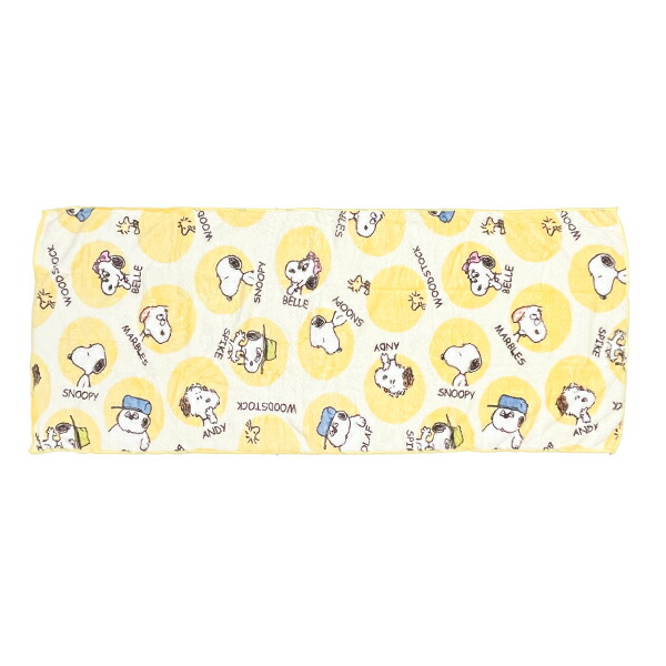 スヌーピー サークルブラザー クイックドライビッグフェイスタオル