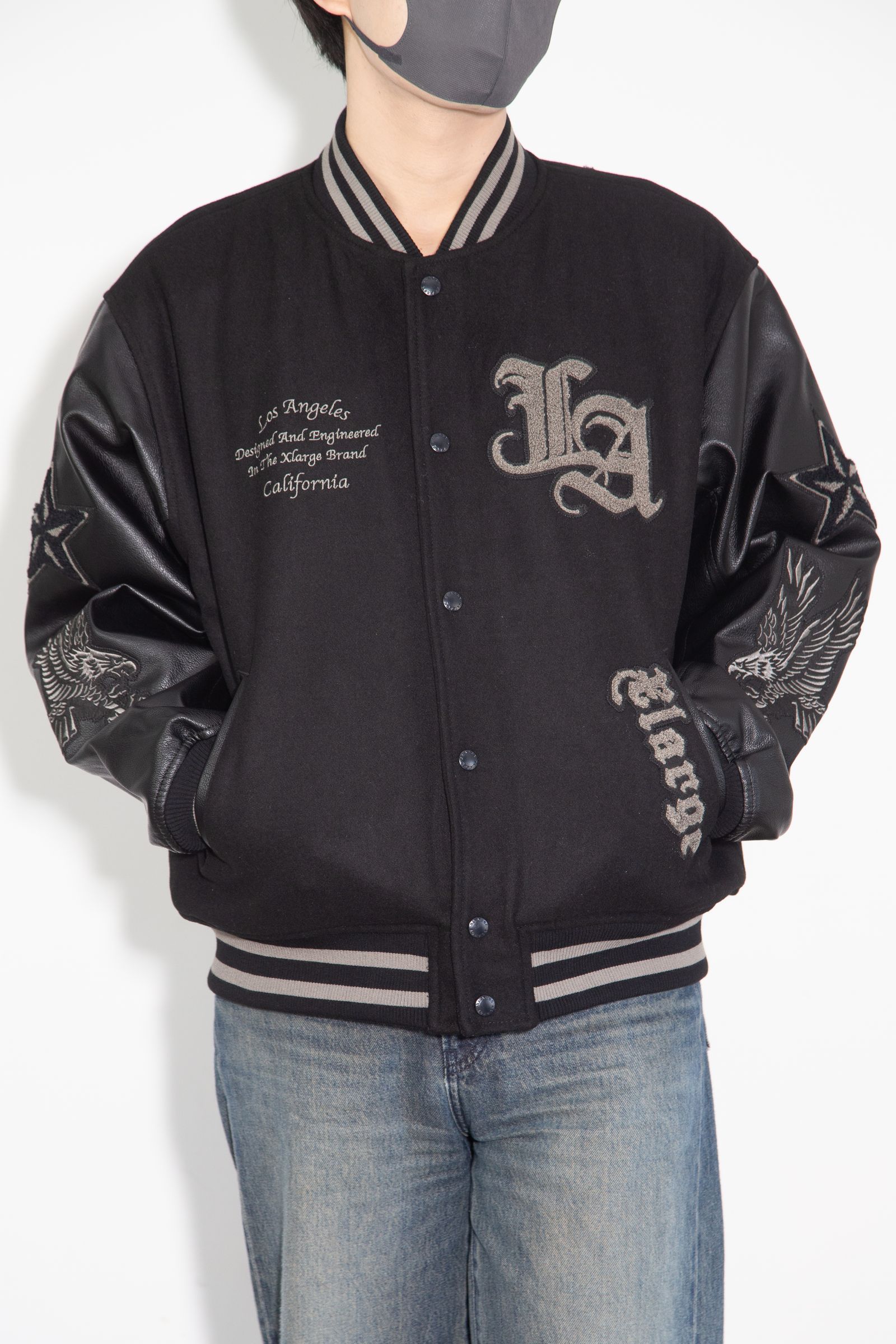 XLARGE - VARSITY JACKET / ブラック | Tempt