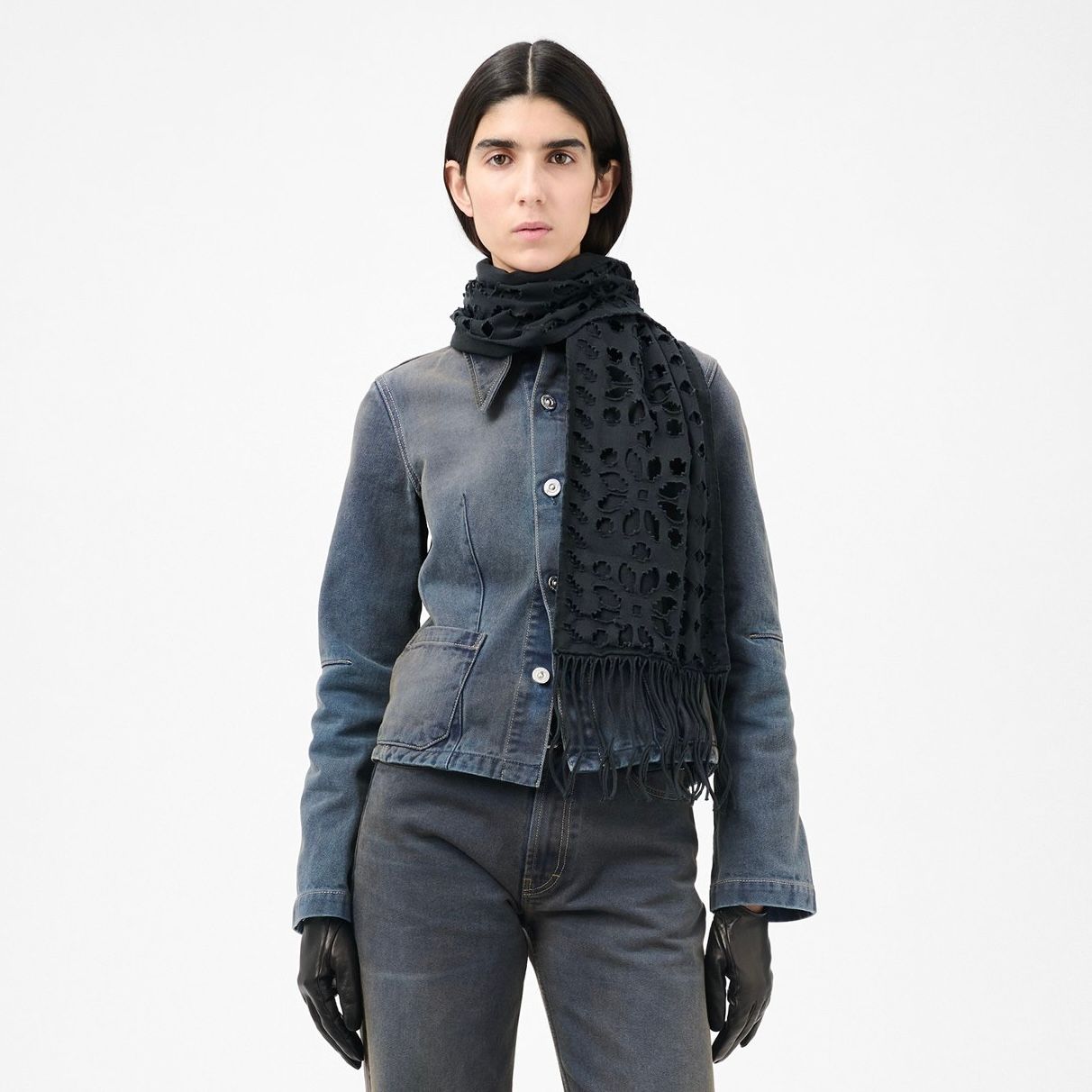 Our Legacy Piano Scarf シルバー フリンジ付き Our Legacy - Piano