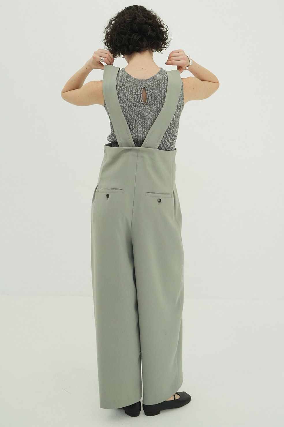 CLANE - ハイウエストサスペンダーパンツ - HIGH WAIST SUSPENDER