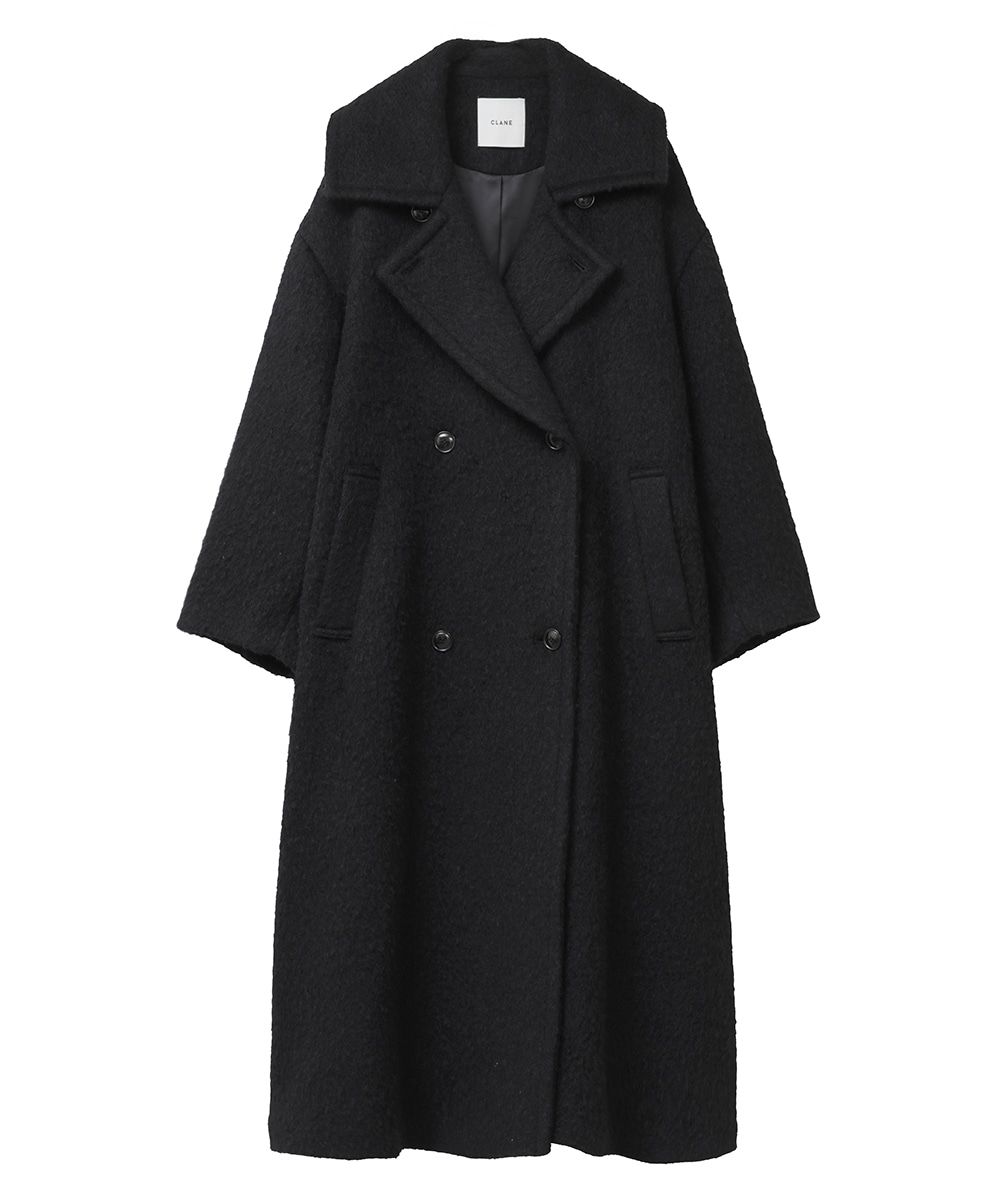 CLANE - ミックスシャギーレディコート - MIX SHAGGY LADY COAT BLACK