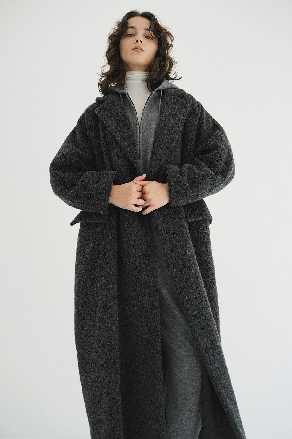 CLANE - 【25AW】 ダブルウールロングコート - DOUBLE WOOL LONG COAT