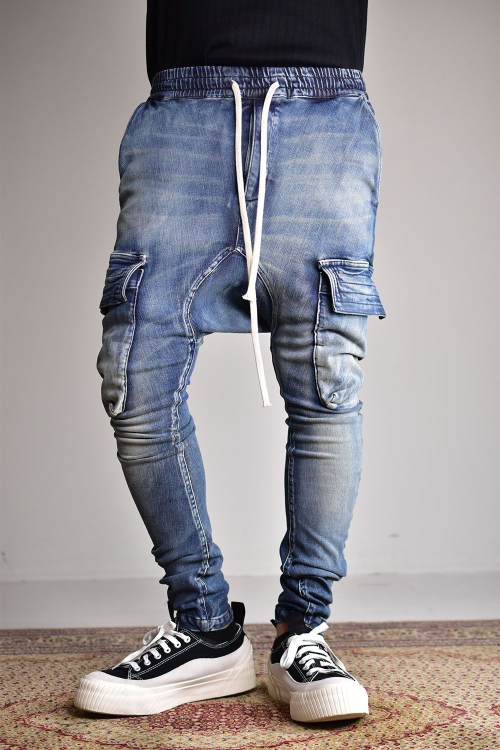 A.F ARTEFACT - Denim Sarouel Skinny Long Pants