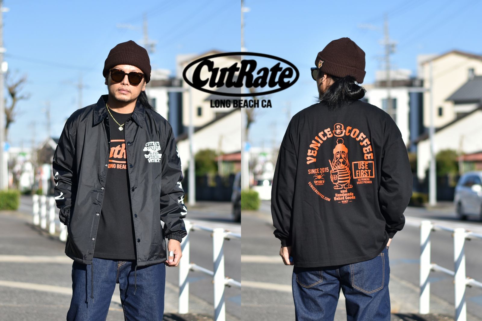 CUTRATE × VENICE8 COFFEE HOUSE®︎ | コーチジャケット・プリントT