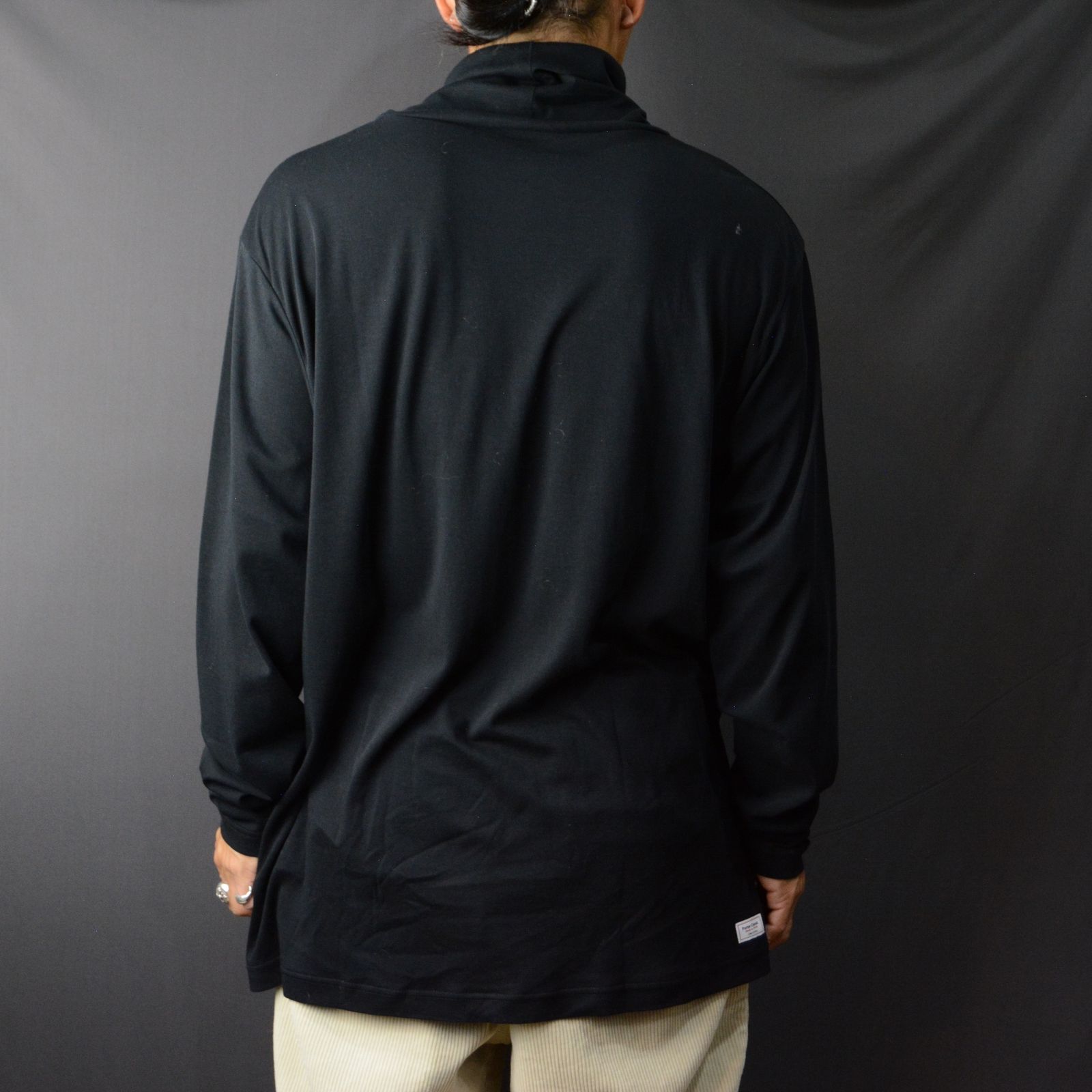 Porter Classic - turtleneck cutsew (BLACK) - タートルネック