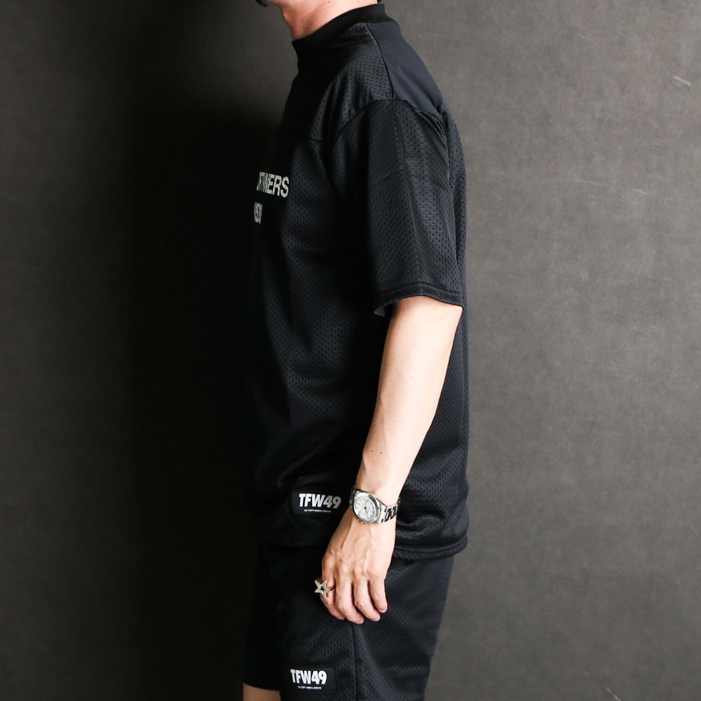 TFW49 - RELAX MESH MOCKNECK T / モックネック メッシュTシャツ