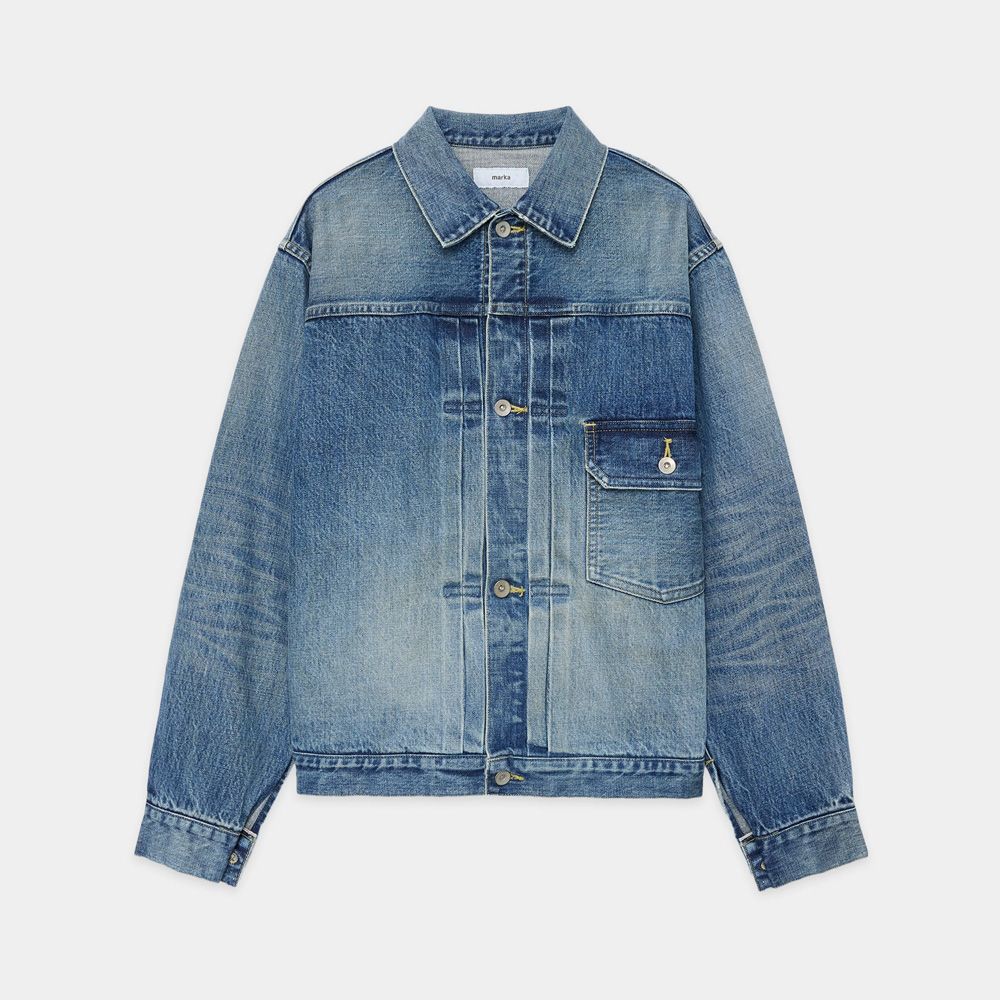marka - 【ラスト1点-サイズ3】 TYPE-1 DENIM JACKET - USED WASHED