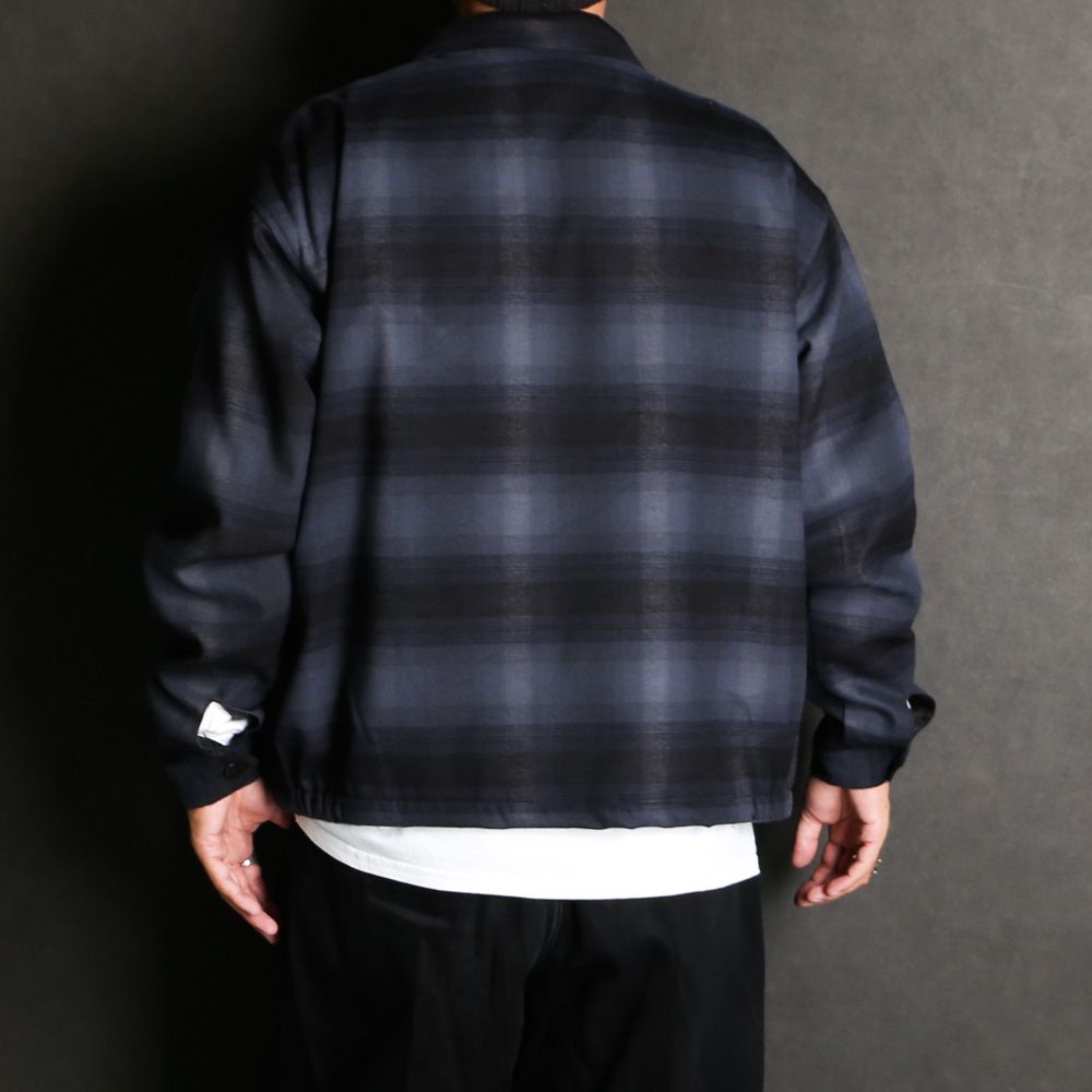 HideandSeek - Check Harrington Jacket - BLK / チェックジャケット