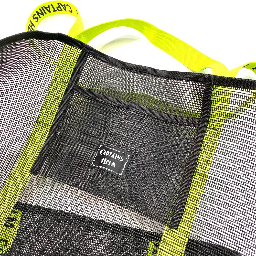 CAPTAINS HELM - MESH TOTE BAG M (BLACK) / メッシュ トートバッグ
