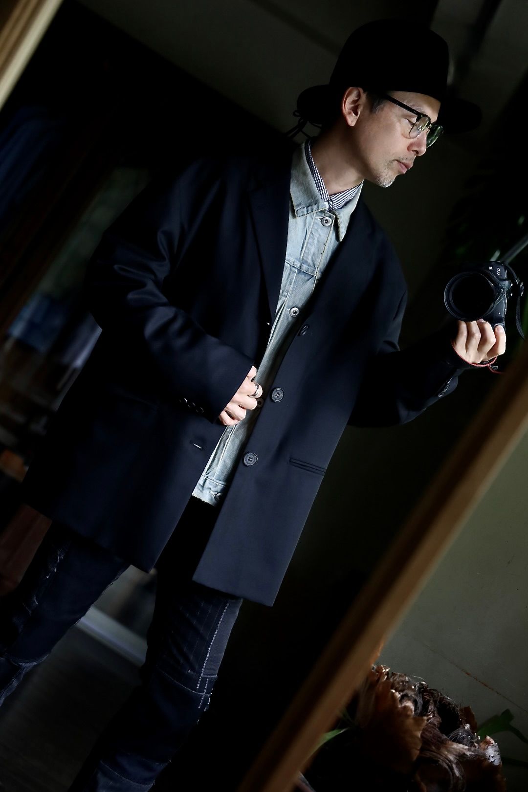 JUNYA WATANABE MANパッチワークMIXデニムパンツスタイル.2024.8.19