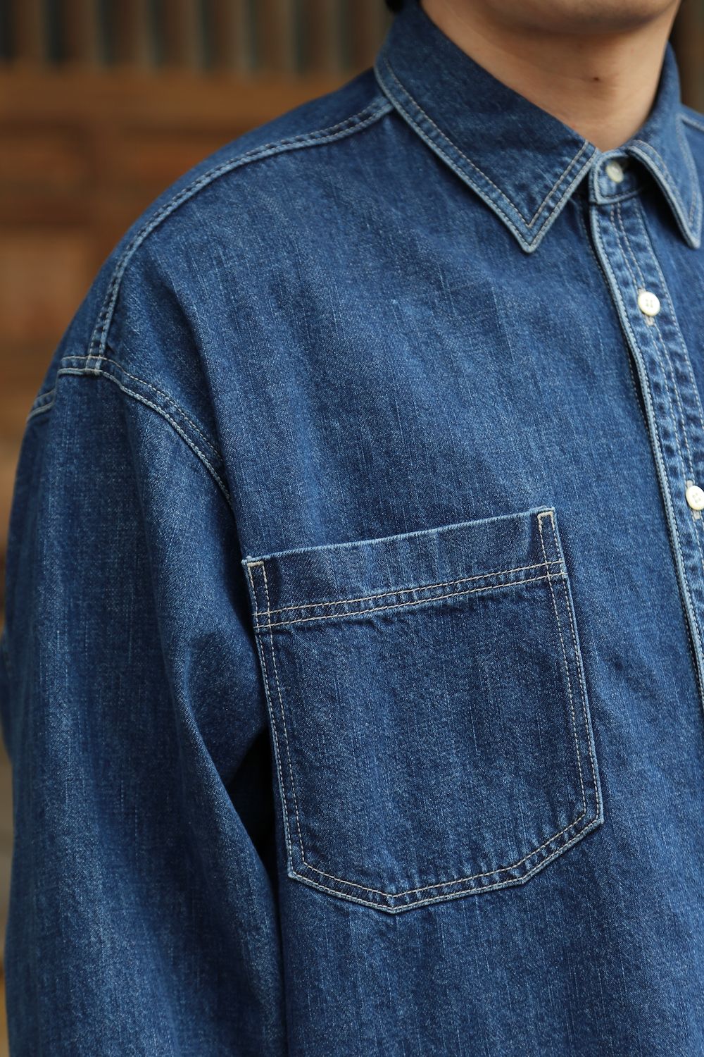 Graphpaper Denime Regular Collar Shirt style.2021.2.20. | 1559 | MARK