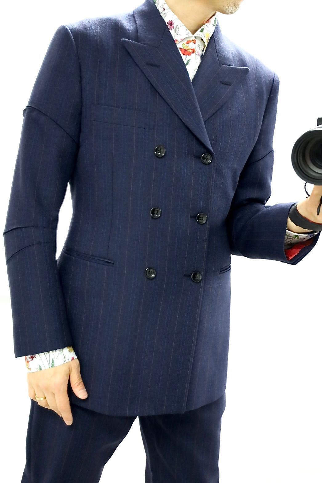 JUNYA WATANABE MAN 26SS ウールストライプジャケットセットアップ