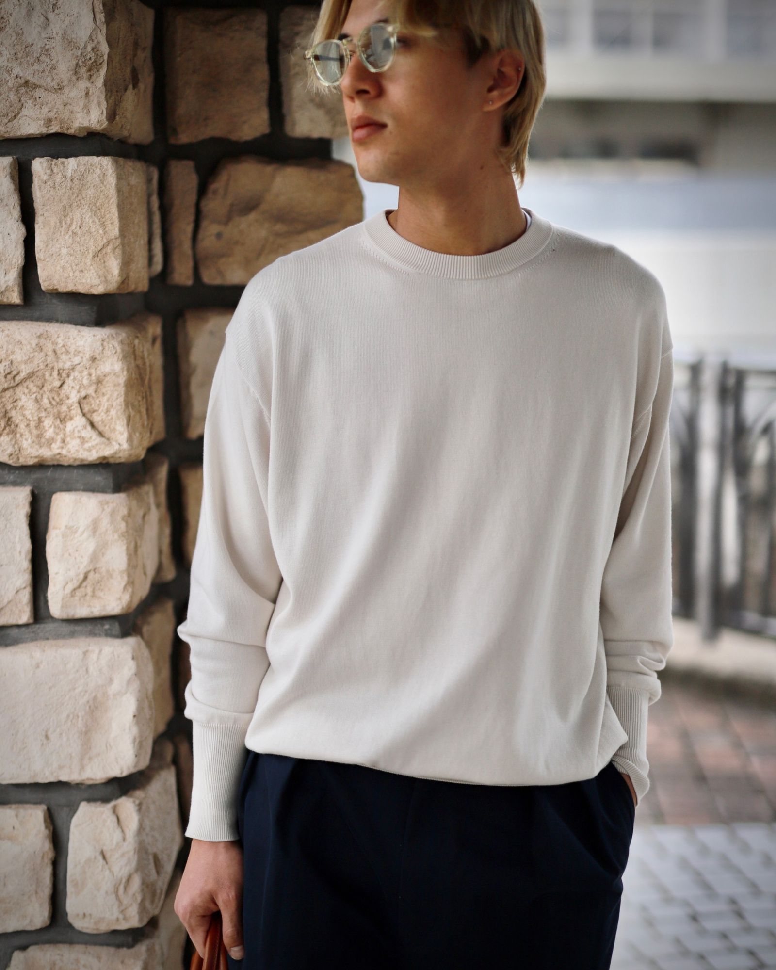 A.PRESSE 23SS Cotton Knit L/S T-Shirtスタイル | 3232 | MARK