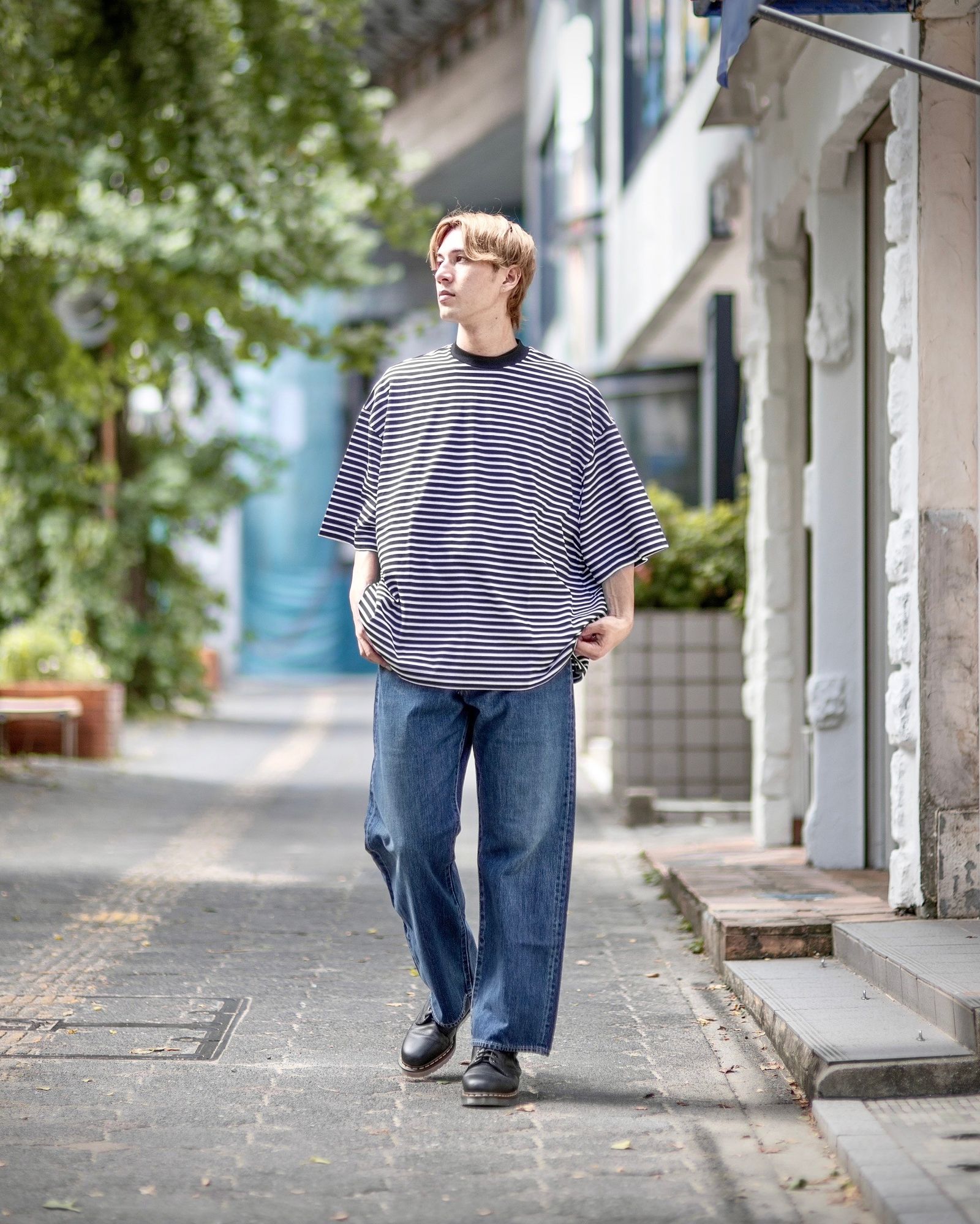 イズネス BALLOON STRIPES T SHIRT style | 5095 | MARK