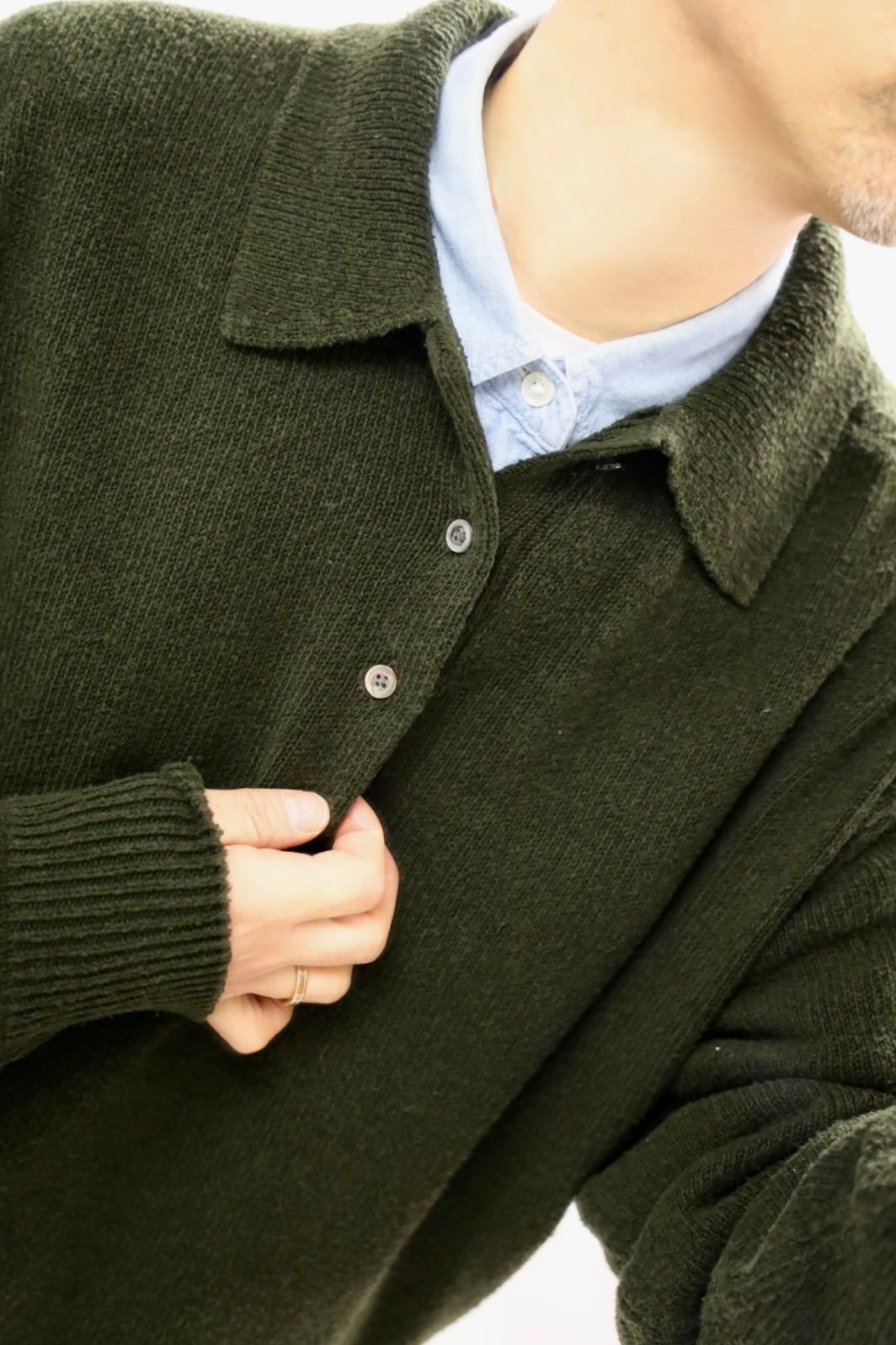 A.PRESSE - アプレッセ 2026 STYLE1 Washed Silk Nep Polo Shirt(26SAP