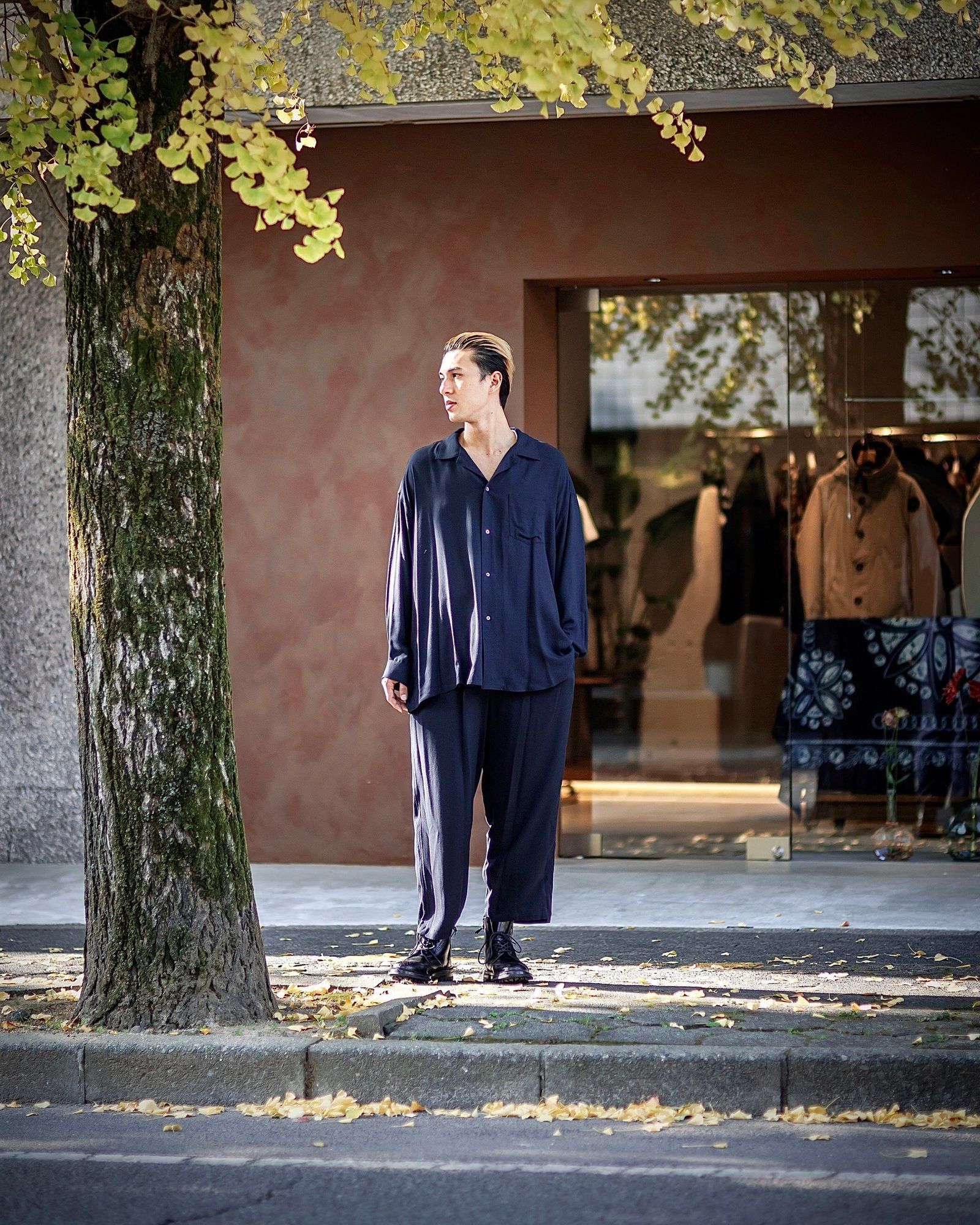 Graphpaper - グラフペーパー SIDOGRAS Twill Viscose Oversized