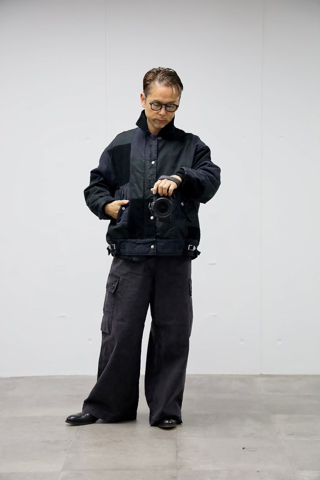 COMME des GARCONS HOMME 異素材パッチワークジャケットスタイル