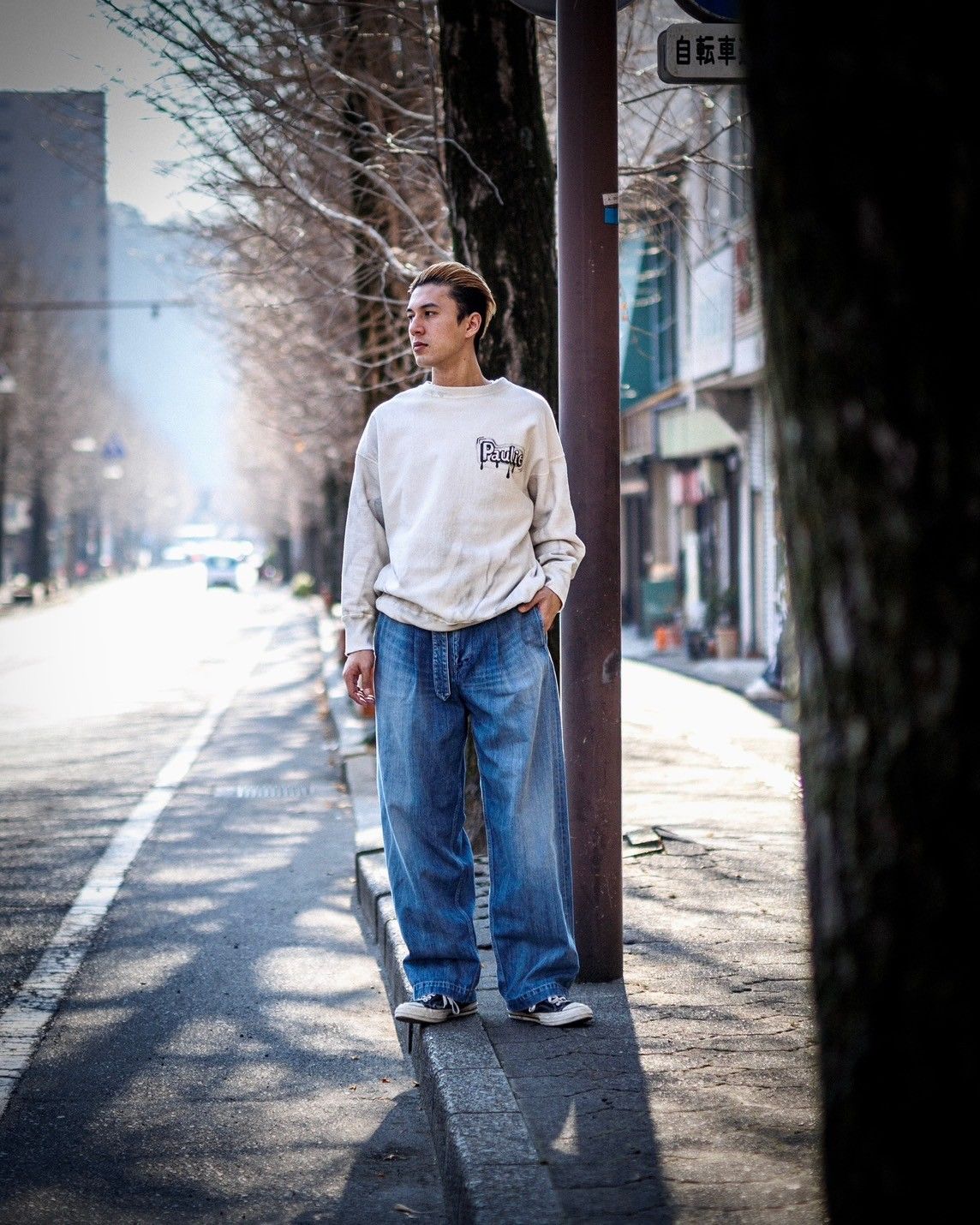 Graphpaper - グラフペーパー Selvage Denim Belted Pants(GU261