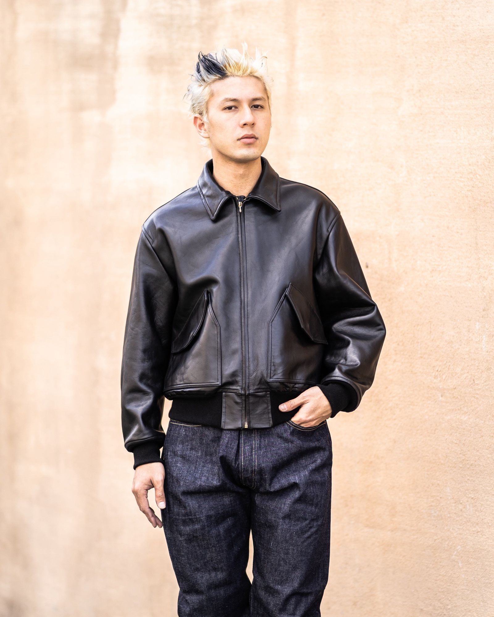 A.PRESSE - アプレッセ 2026 STYLE1 Leather CWU-45 Flight Jacket