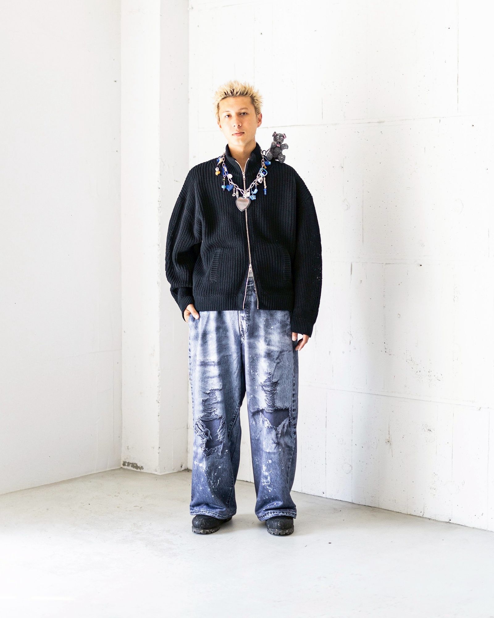 doublet - doublet 25AW BOUNCE FUSION DRIVERS KNIT (25AW67KN197