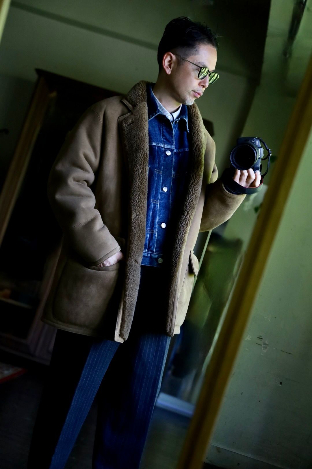 A.PRESSE - アプレッセ Mouton Coat(24AAP-01-08H)BROWN | MARK