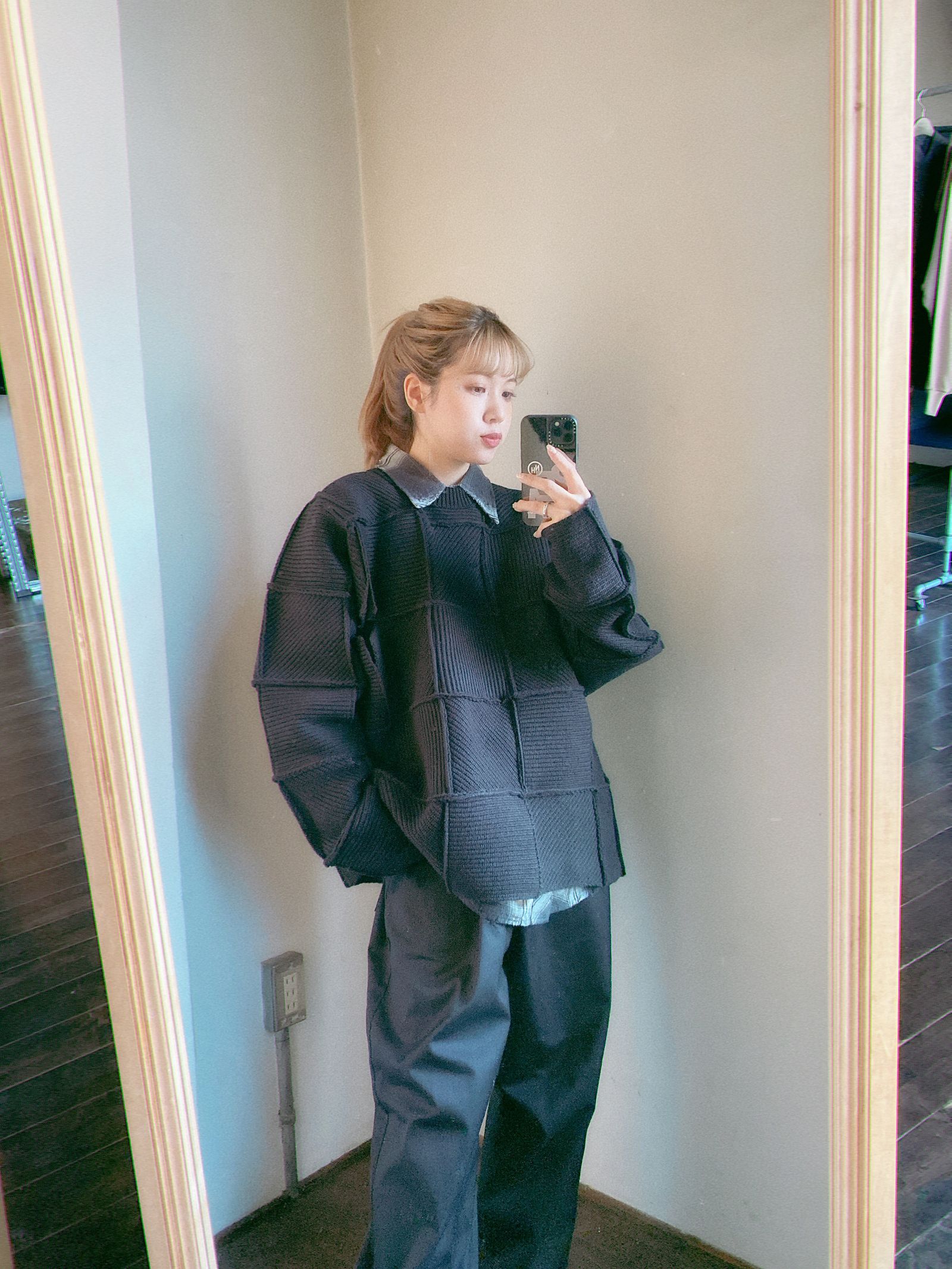 YOKE 24SS PATCHWORK RIB SWEATER style.2023.12.23 | 4109 | MARK