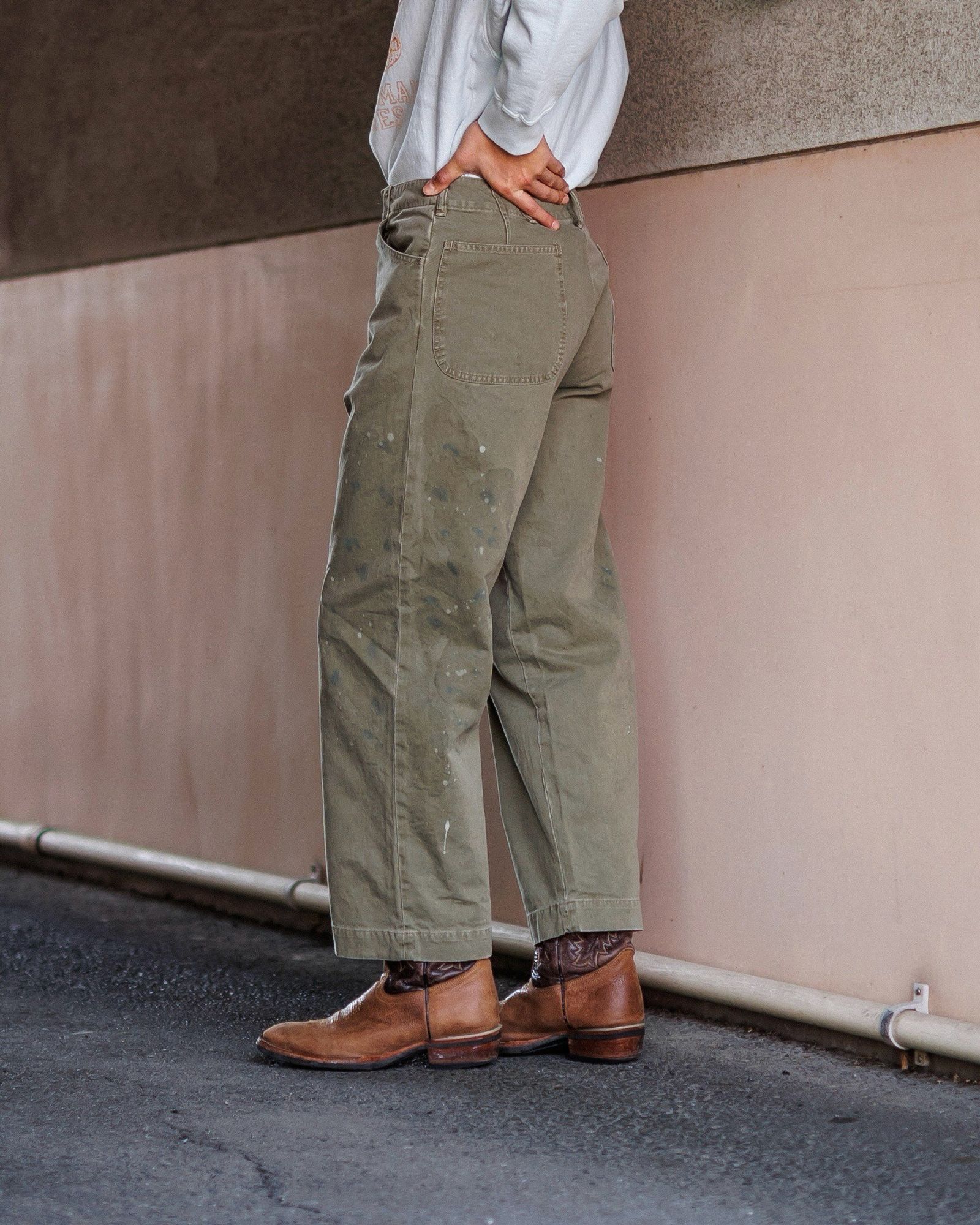 BOWWOW - BOW WOW バウワウ USN N-3 TWILL TROUSERS(BW251-UN3TT)OD