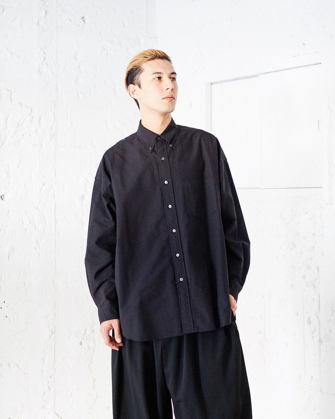 Graphpaper - グラフペーパー25SS Oxford L/S Oversized B.D Shirt