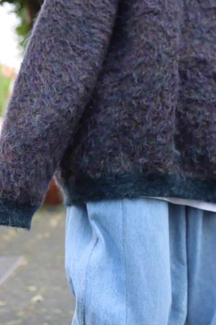 YOKE 22AW 4COLOR MIX JACQUARD MOHIAR CREWNECKstyle.2022.9.13